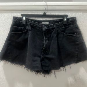 Forever 21 Wash Black Jean Shorts